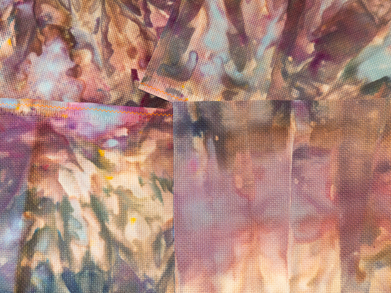 Ice Dyed Aida Cloth