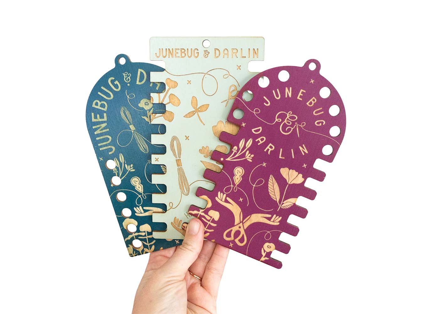 Wood Floss Organizer Duo