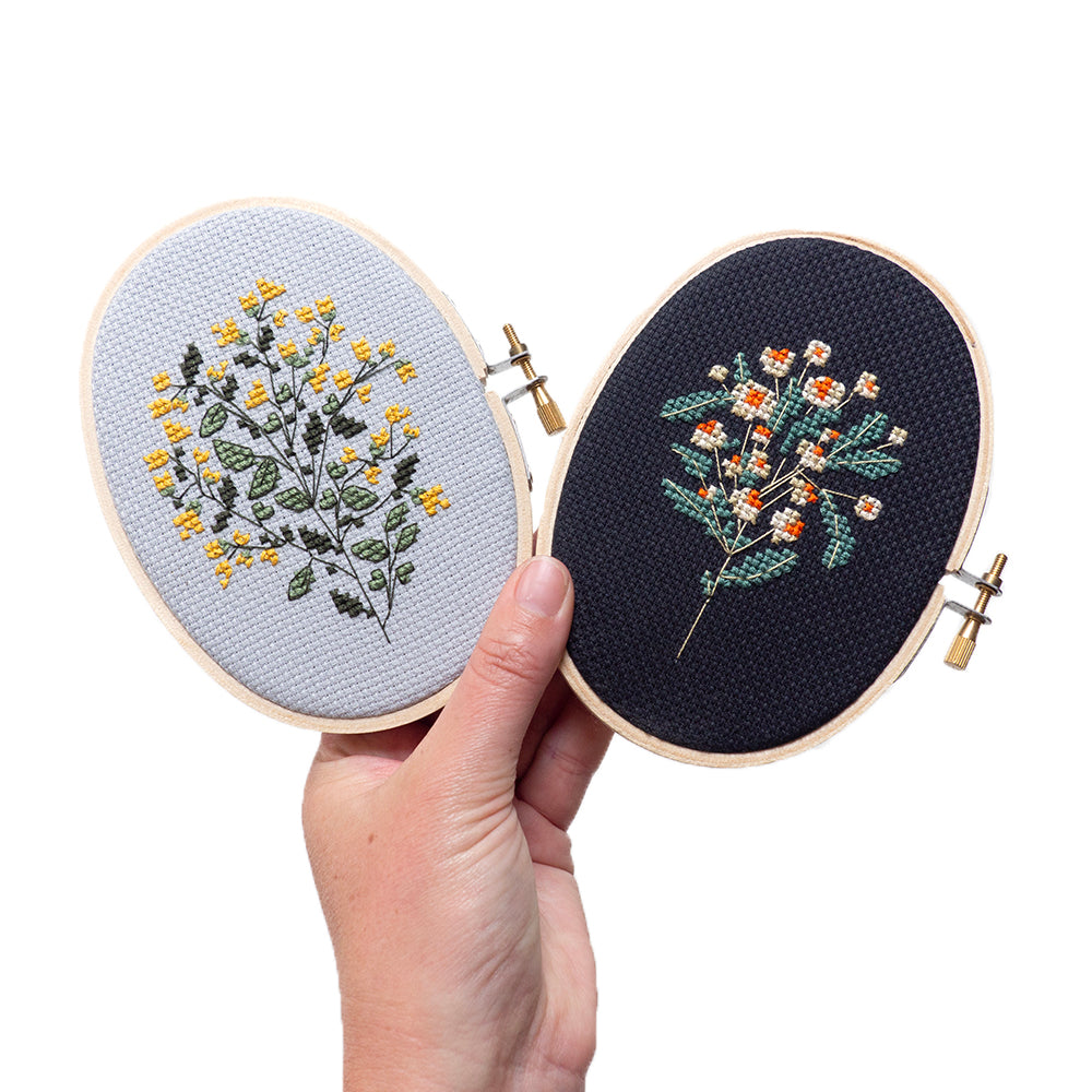 Small Oval Wood Embroidery Hoops