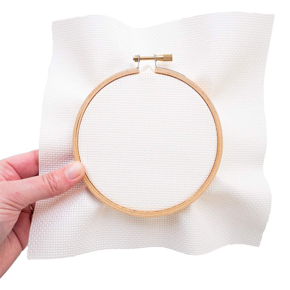 Aida Cloth 14 Count Cross Stitch Fabric,19×28inch (14CT, White)