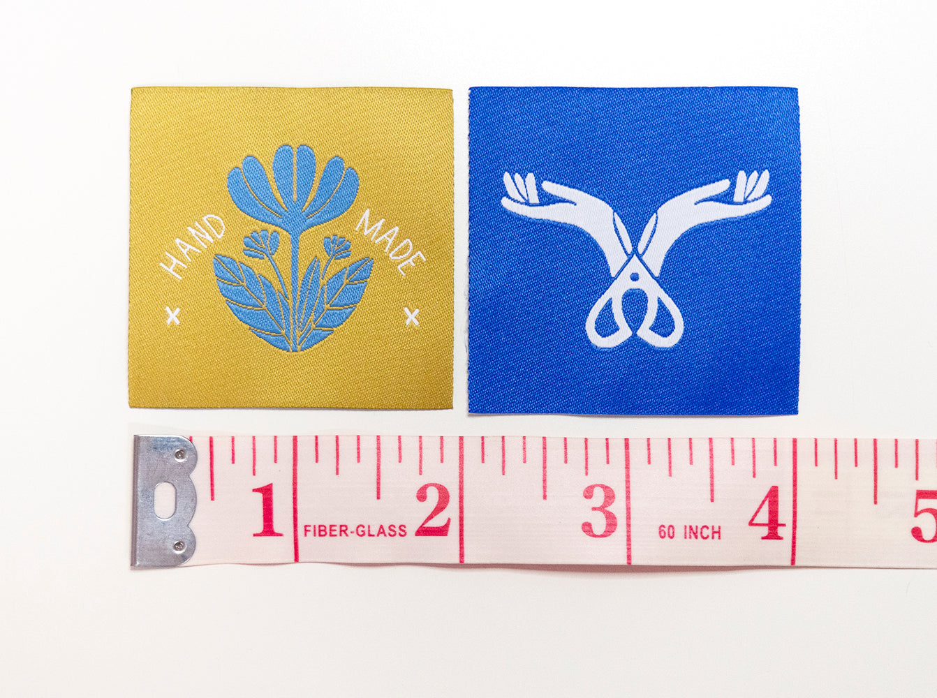 Hand and Scissors Motif Sew-In Labels (2 Pack)
