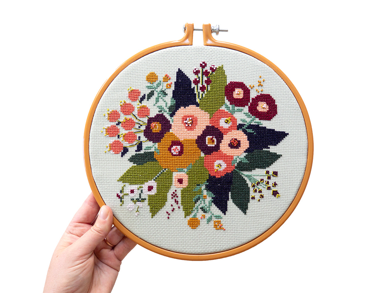 Midnight Floral Embroidery Kit --- Junebug and Darlin – Three Little Birds  Sewing Co.