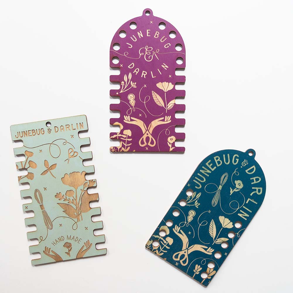 Wood Floss Organizer Duo