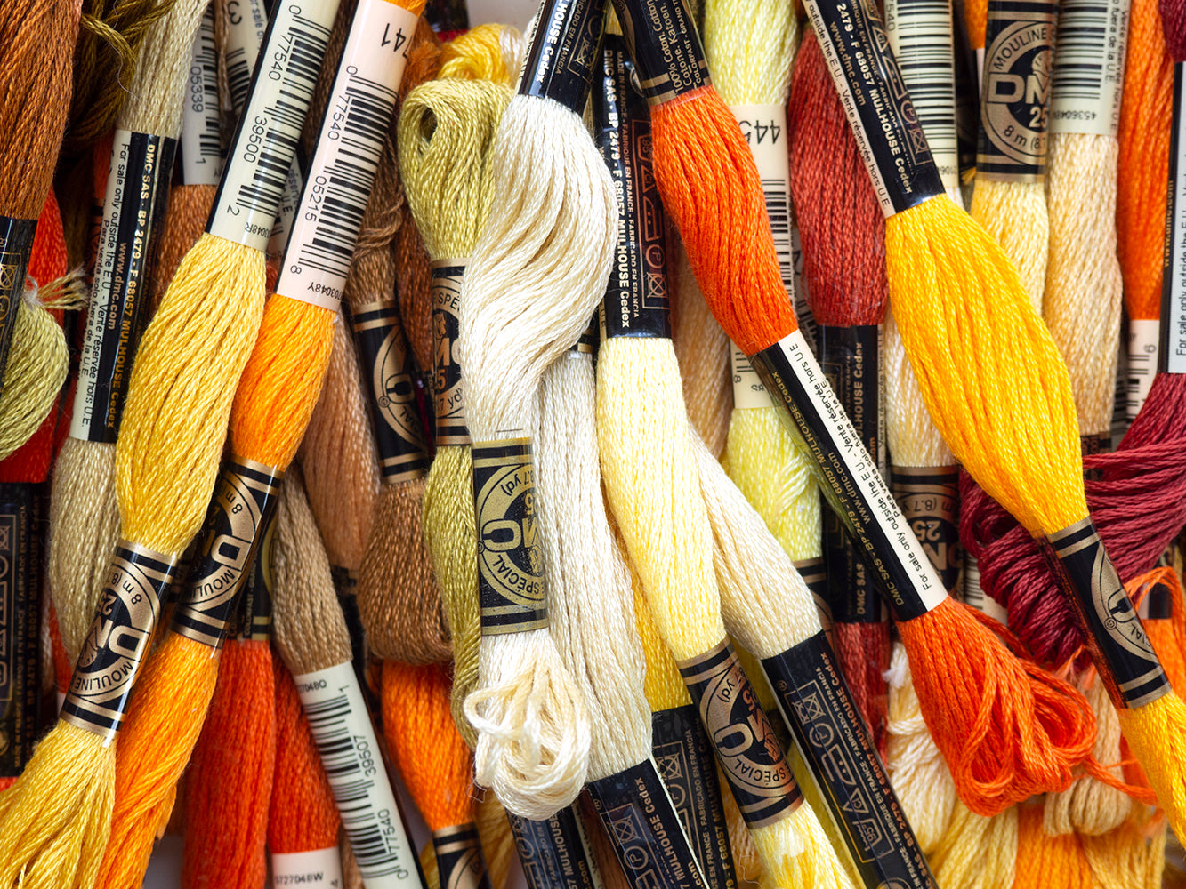 Embroidery Floss - Orange/Yellow