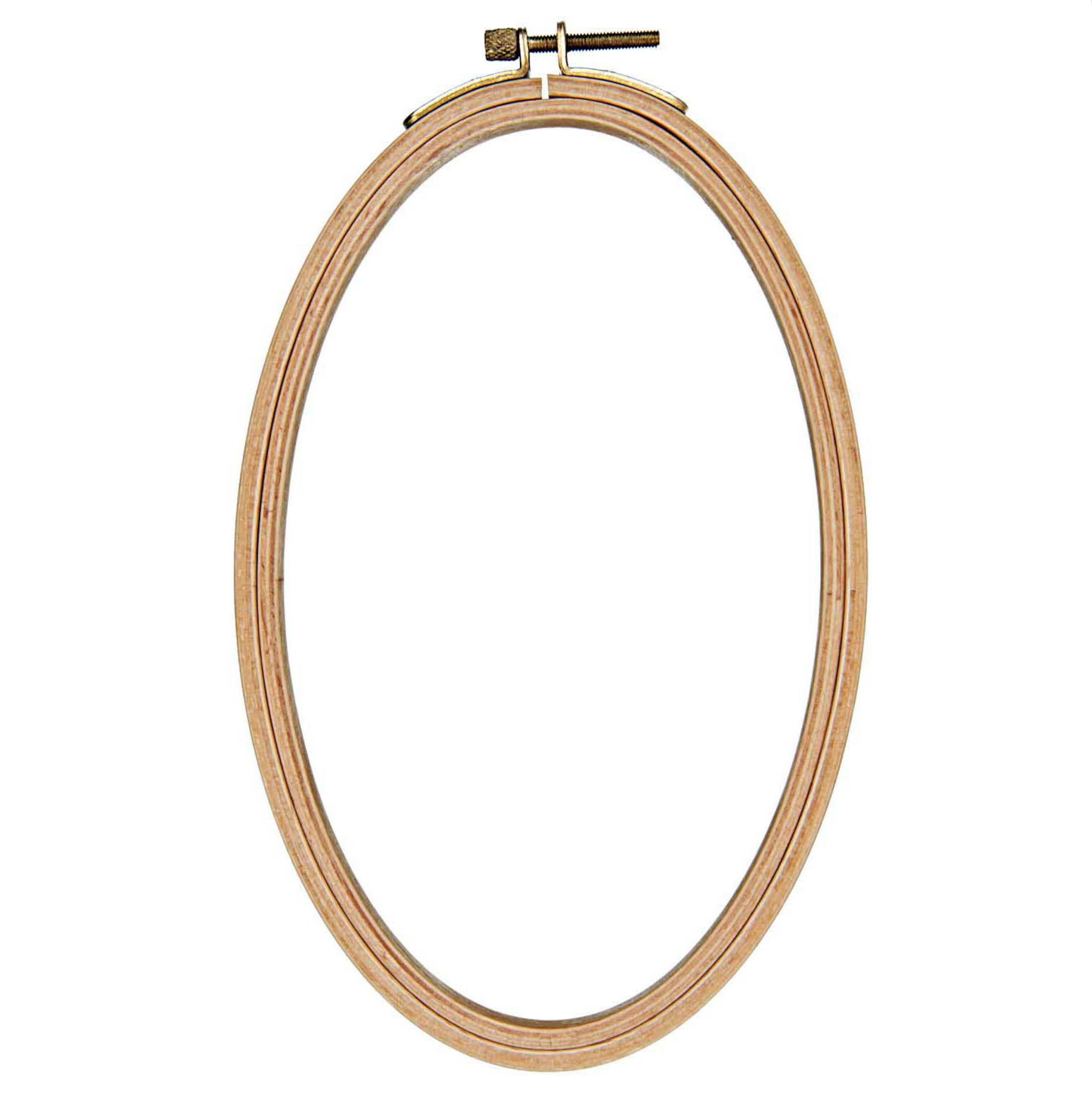 Beechwood Oval Embroidery Hoops